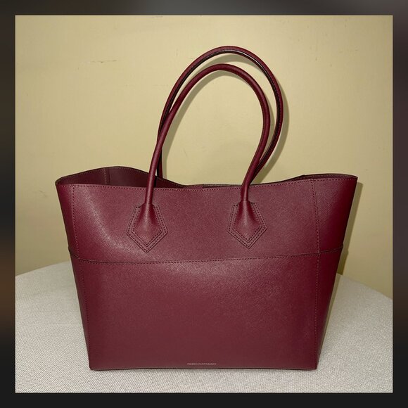 Rebecca Minkoff Tote – Wine/Burgundy Saffiano Leather - Picture 1 of 9